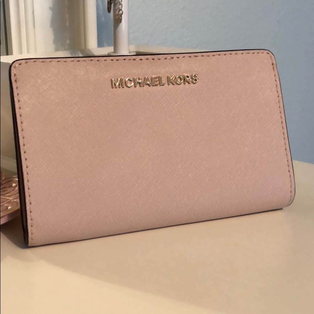 Dusty Pink MK Wallet